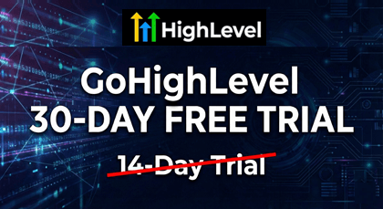 gohighlevel 30 day free trial banner